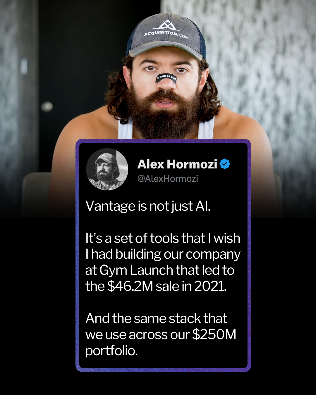 Alex Hormozi Facebook ad