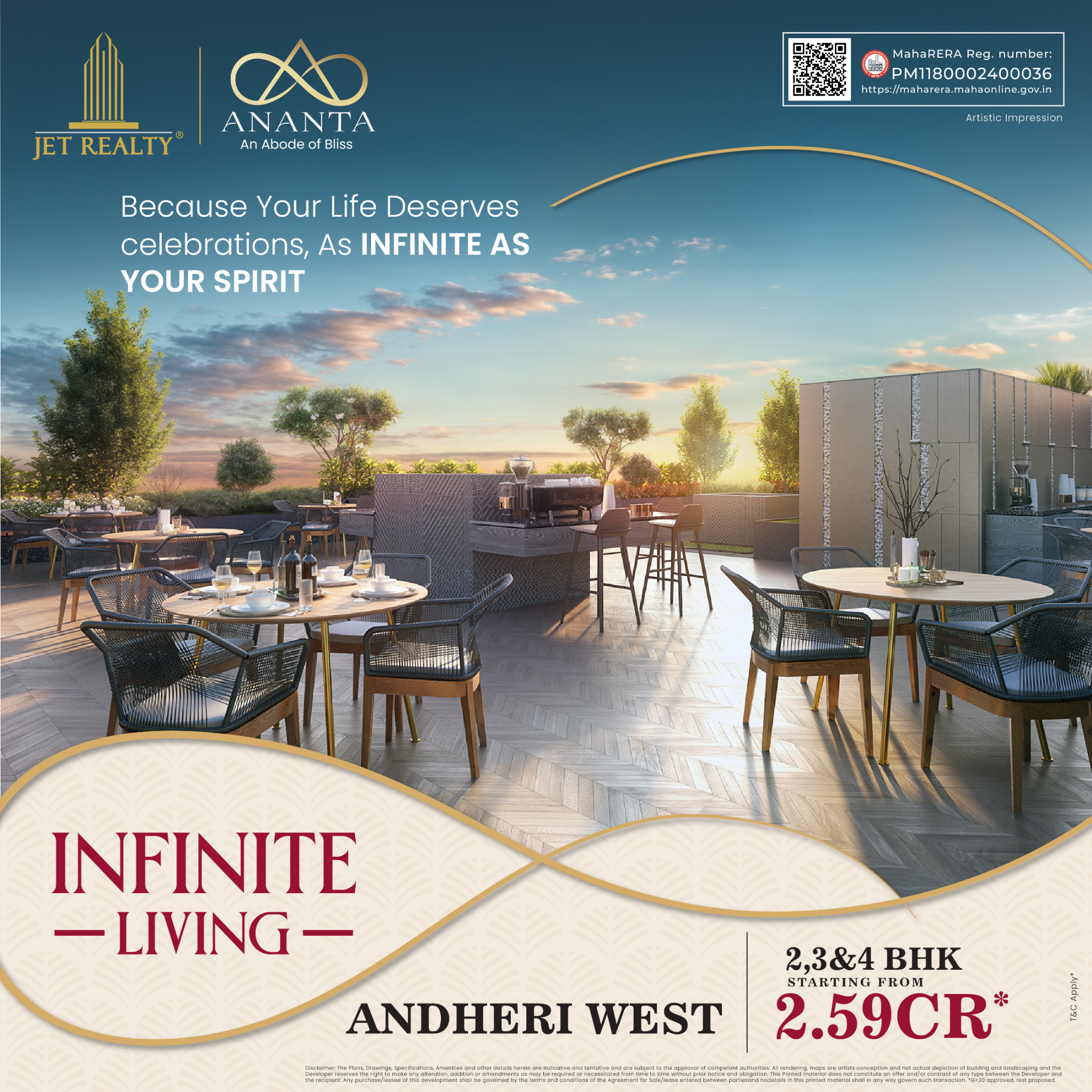 Jet Realty Facebook ad: For those who prefer their lifestyle a level…