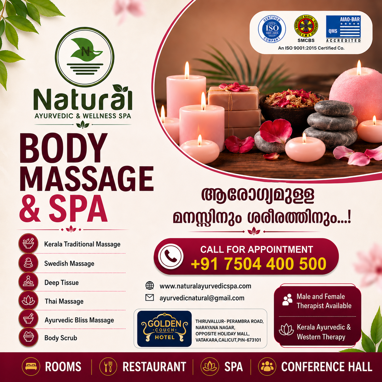 Natural Ayurvedic & Wellness Spa Facebook ad