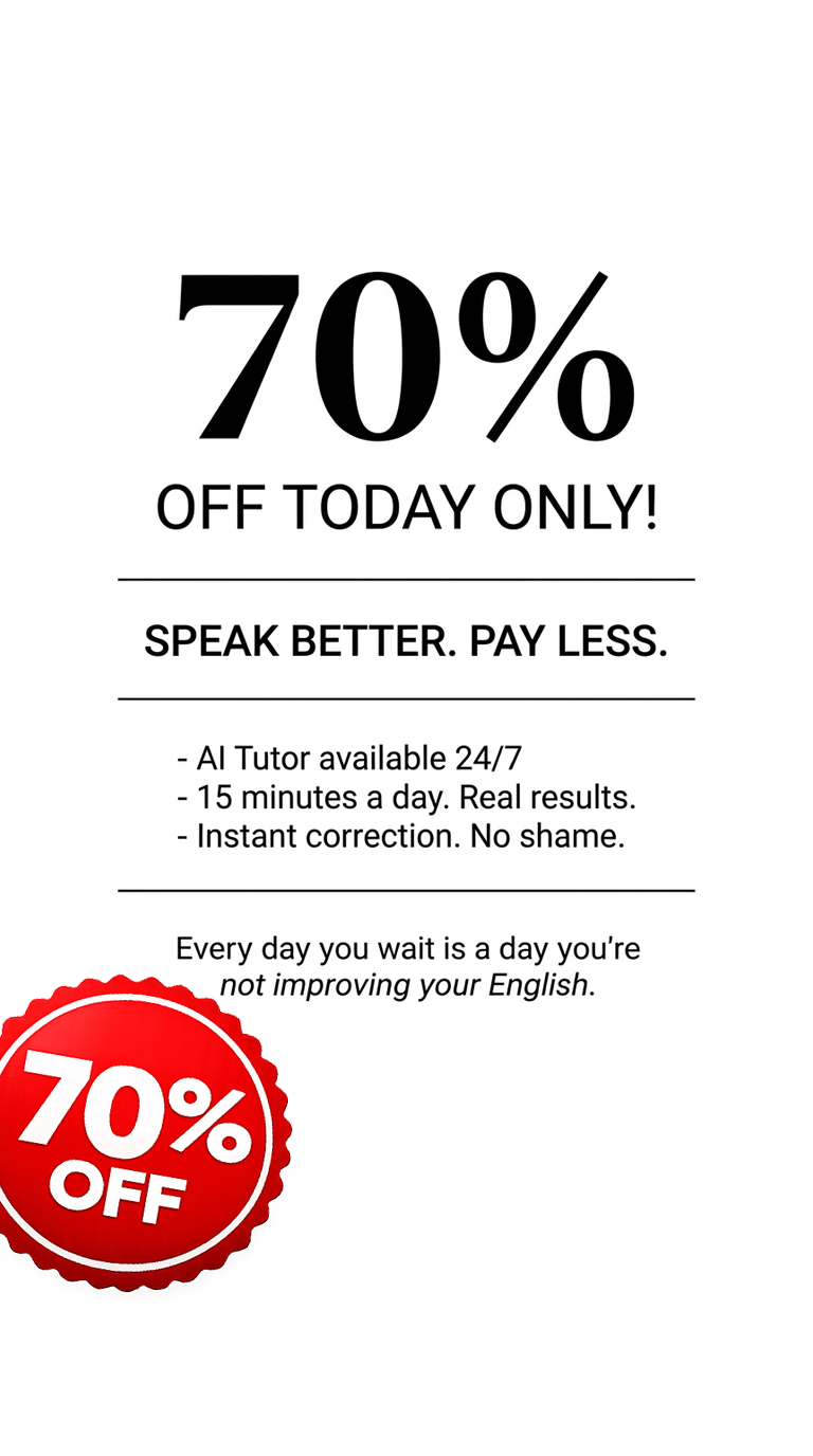 Loora: AI English Tutor Facebook ad