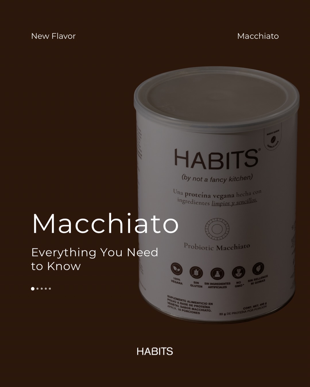 Habits Proteins Facebook ad: New flavor. Same standard.