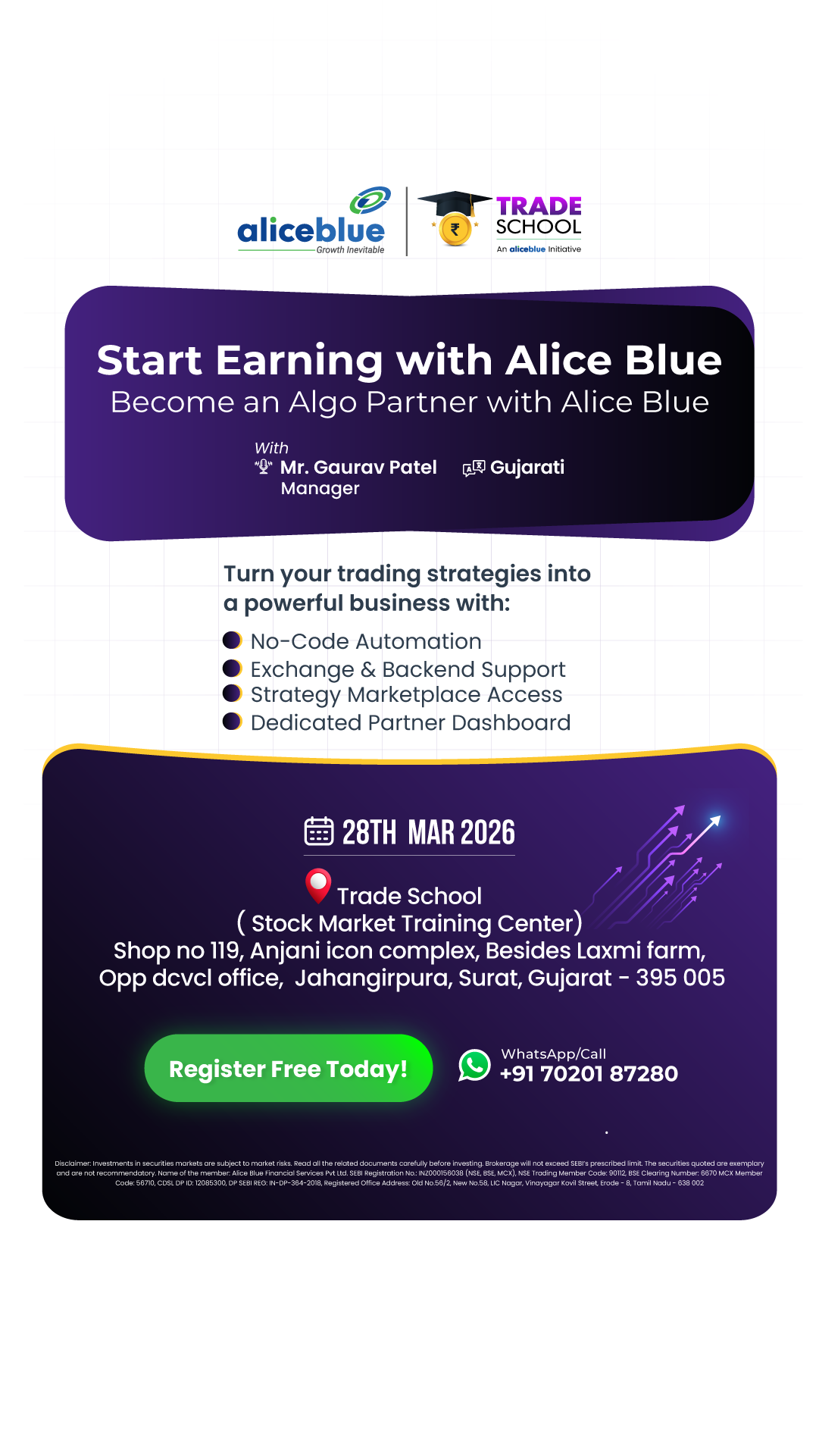 Alice Blue India Facebook ad