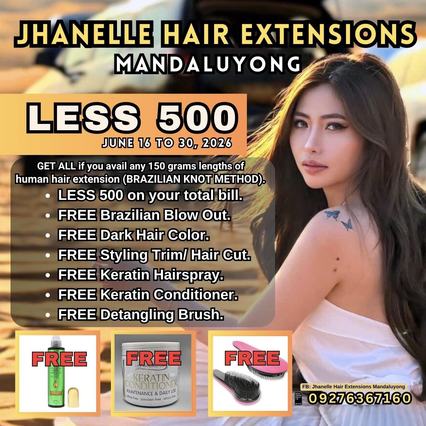 Jhanelle Hair Extensions Mandaluyong Facebook ad