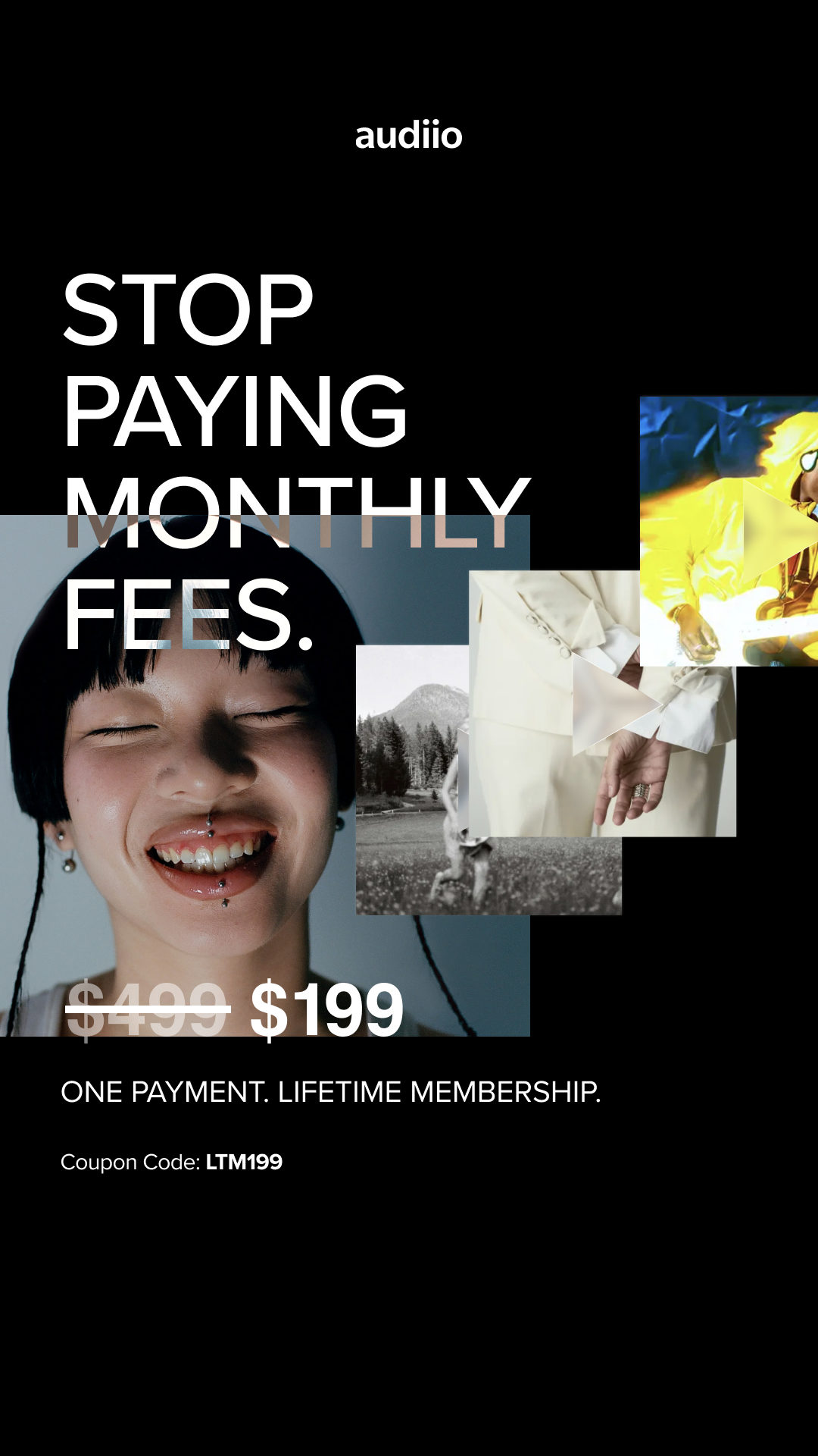 audiio Facebook ad