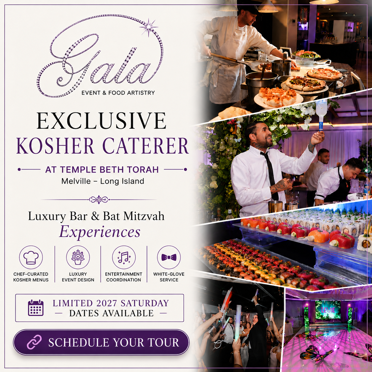 Gala Event & Food Artistry Facebook ad
