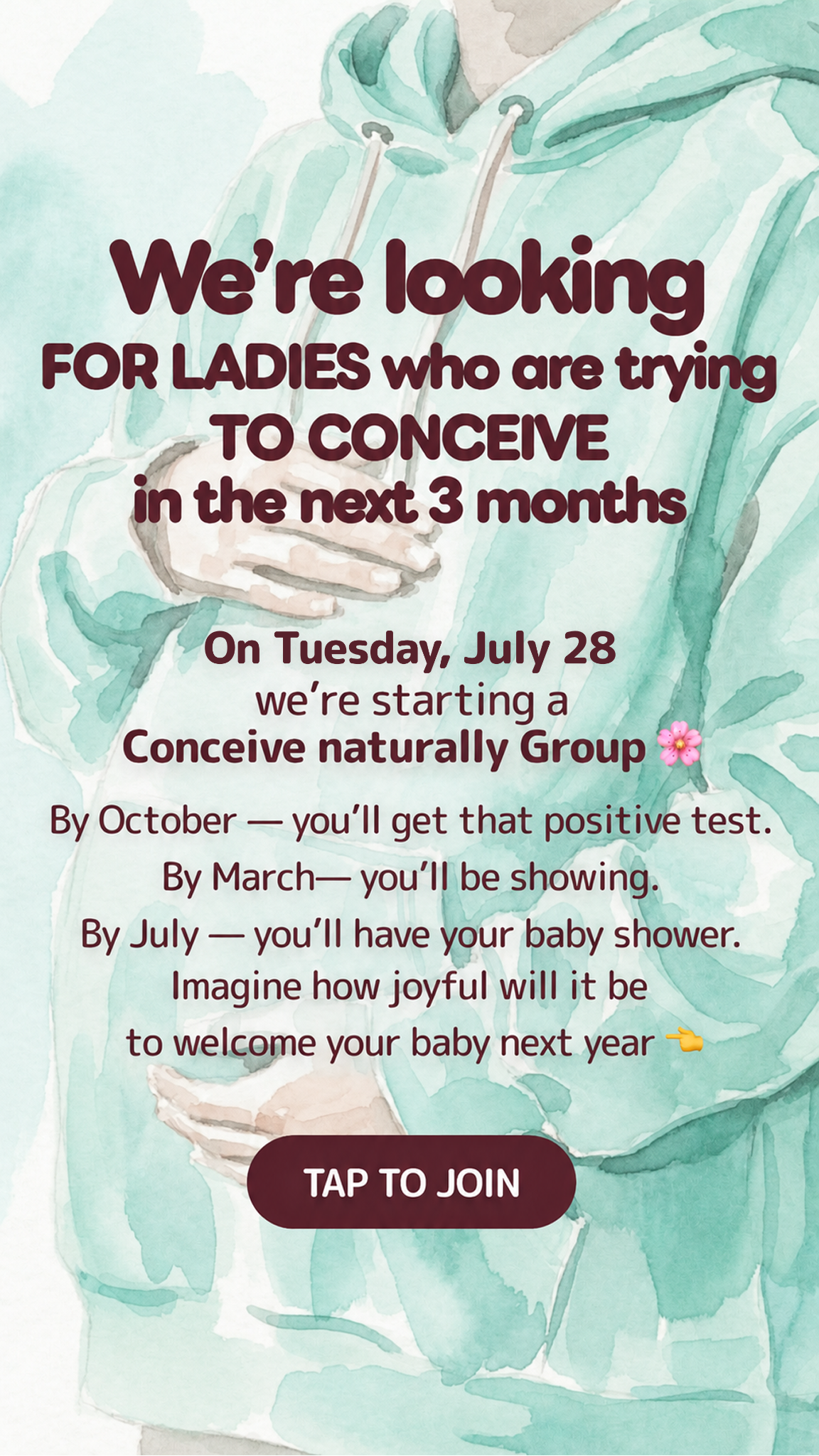 Moonly Facebook ad: Know Your Most Fertile Days