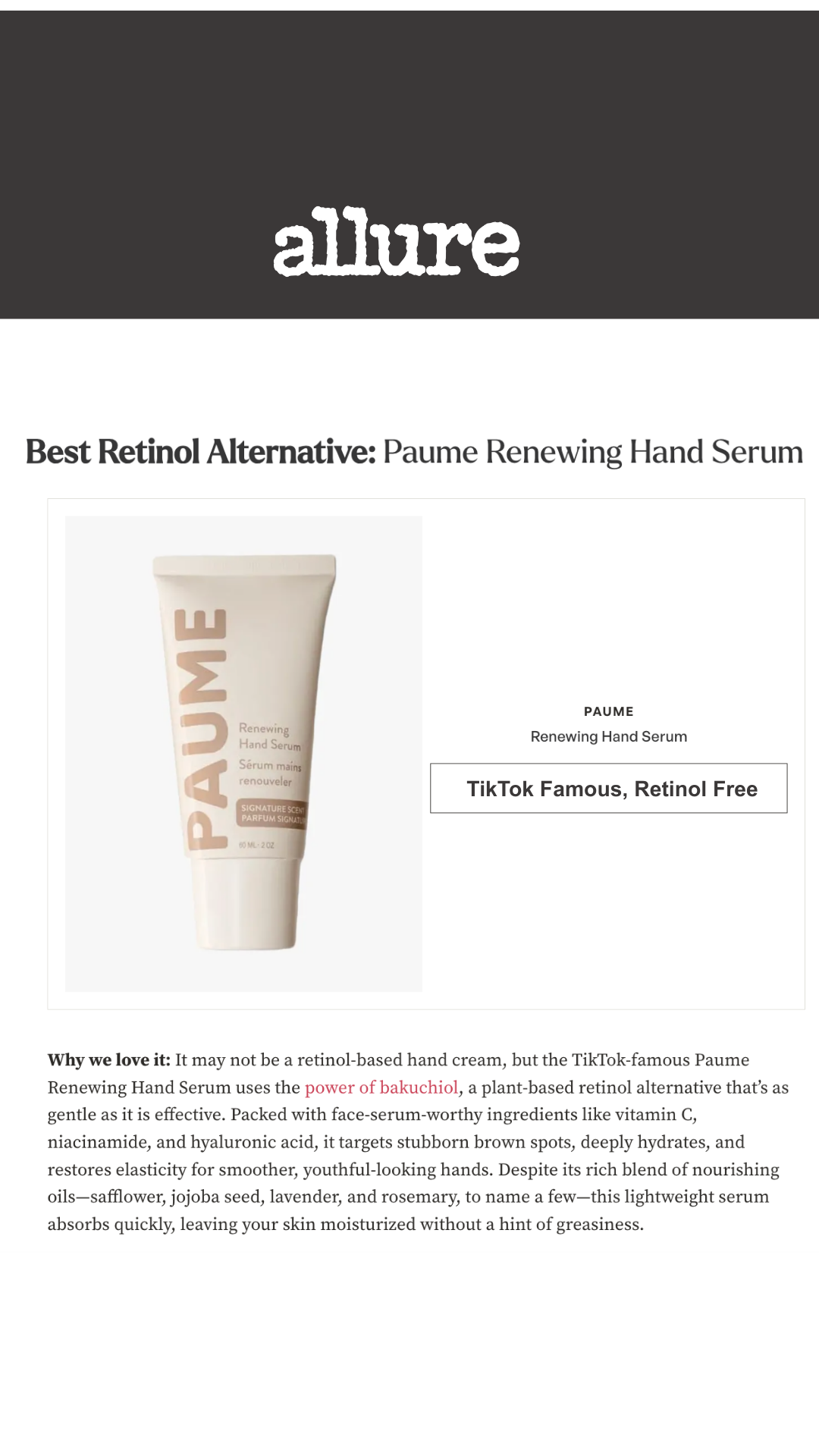 PAUME Facebook ad