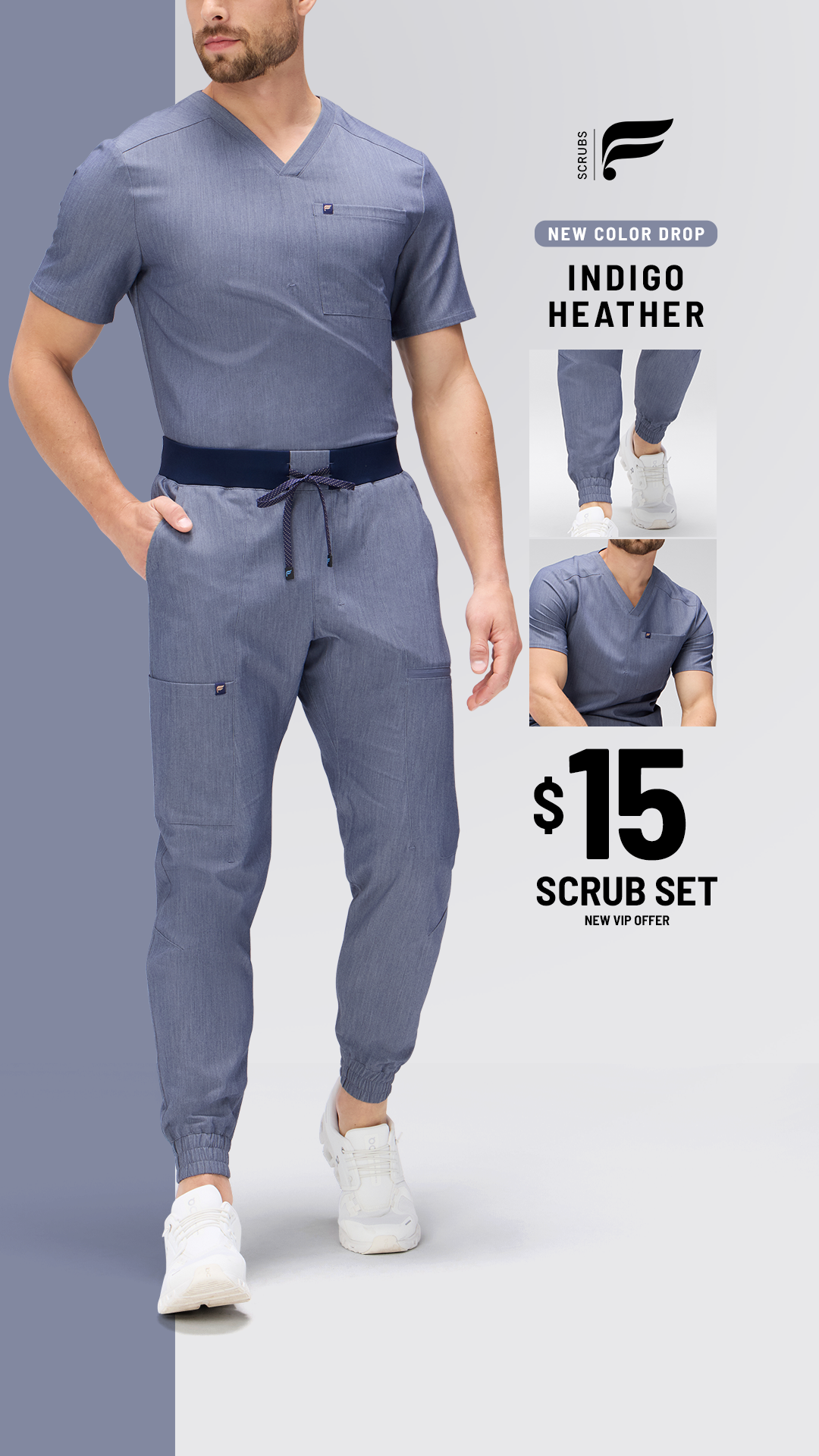Fabletics Scrubs Facebook ad