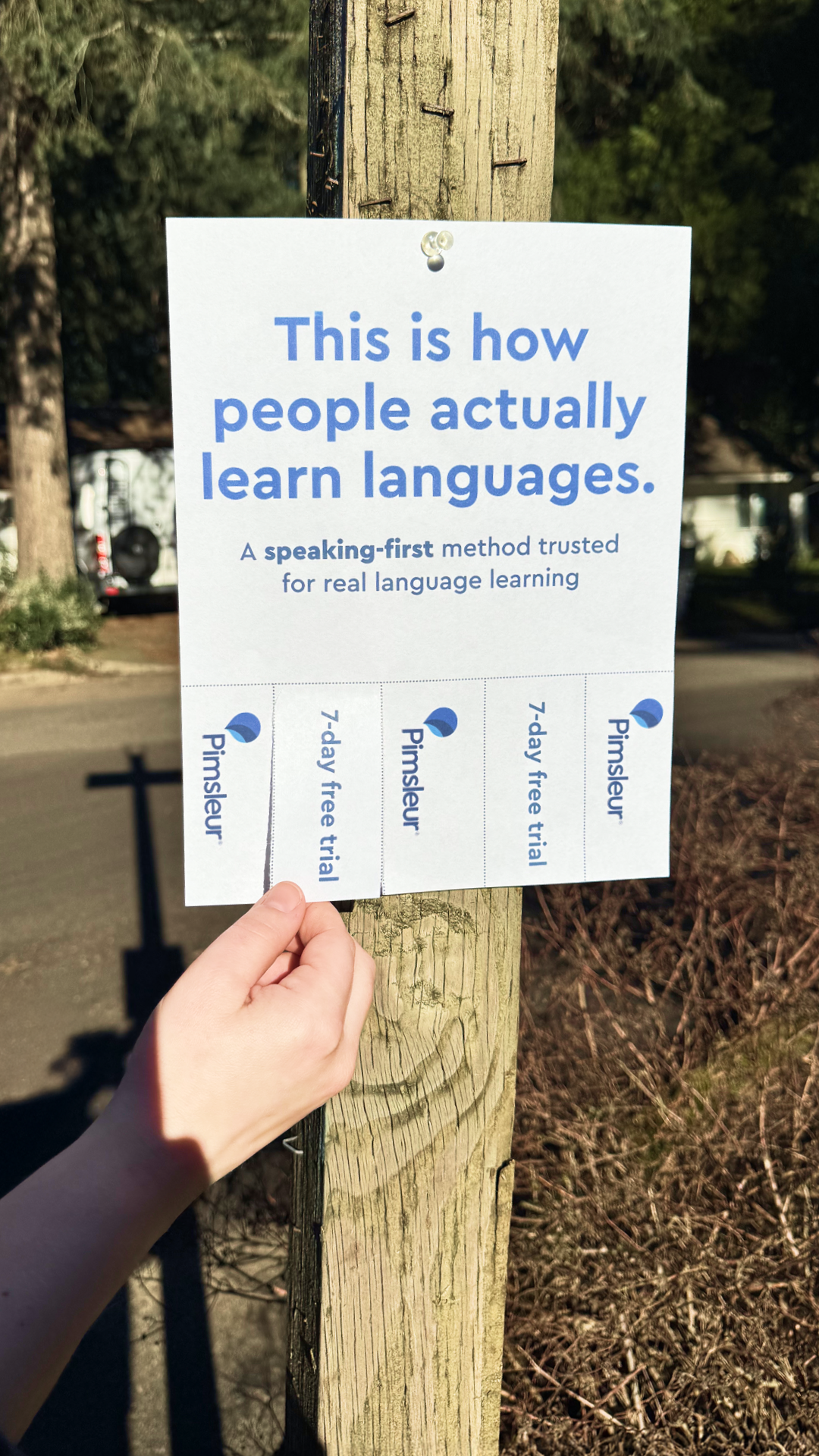 Pimsleur Language Programs Facebook ad