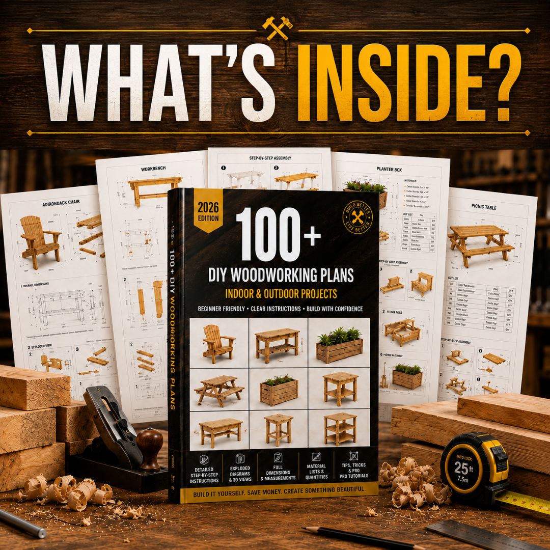 DIYProjectHub Facebook ad: Thousands of woodworkers are building with confidence.
