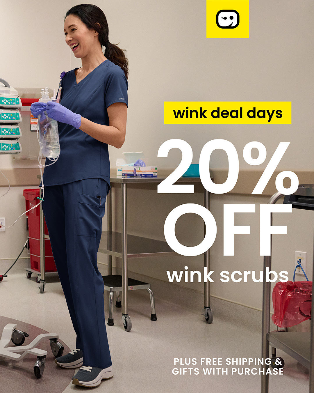 Wink Scrubs Facebook ad