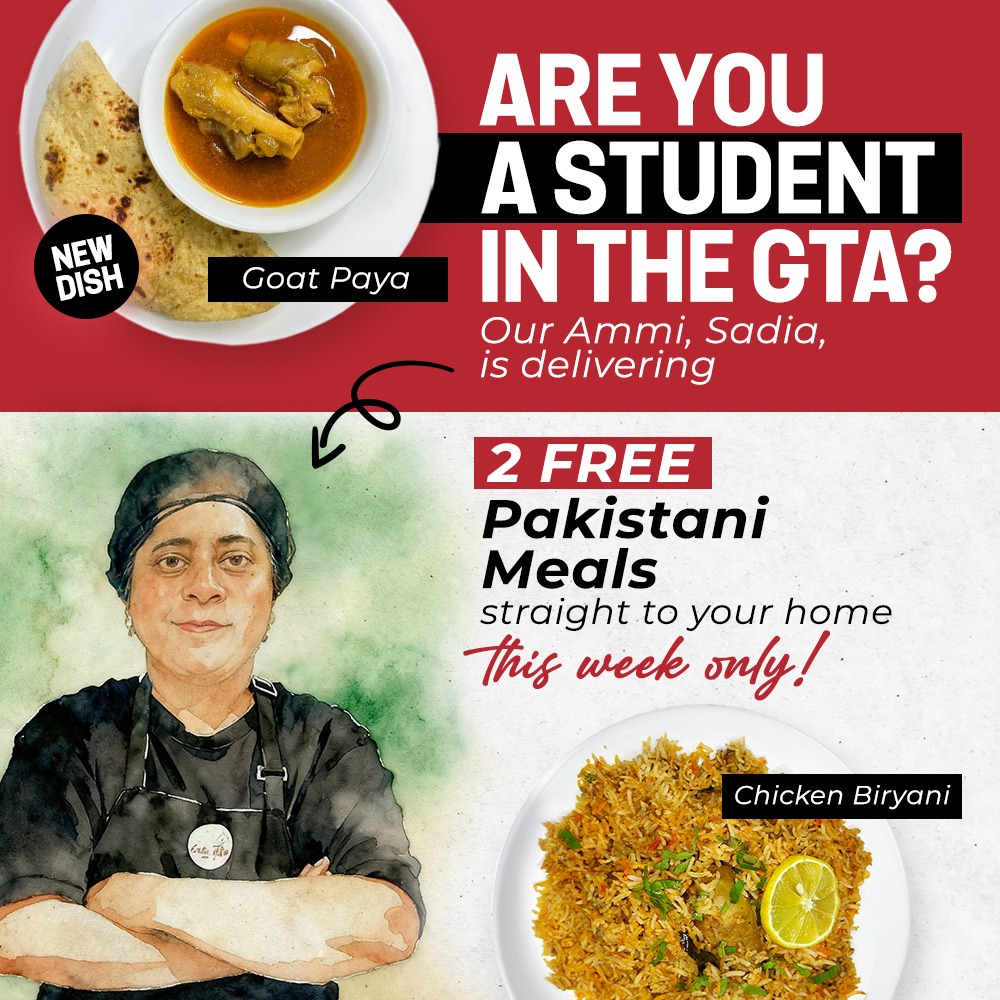 Sadia's Tiffin Service Facebook ad: From Our Mom's Kitchen, To Your Home Every Week