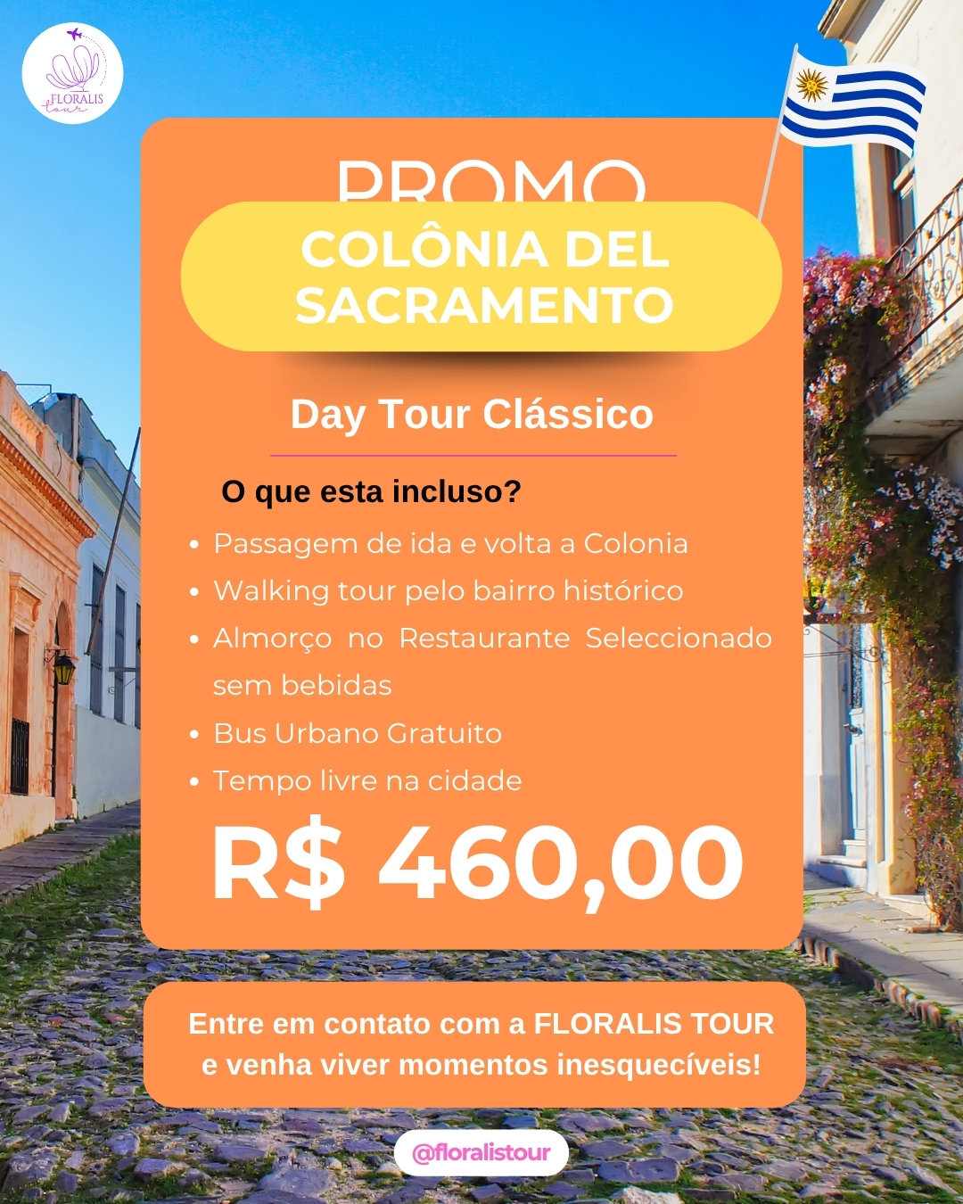 Floralis T Facebook ad: Você está vindo para Buenos Aires?
