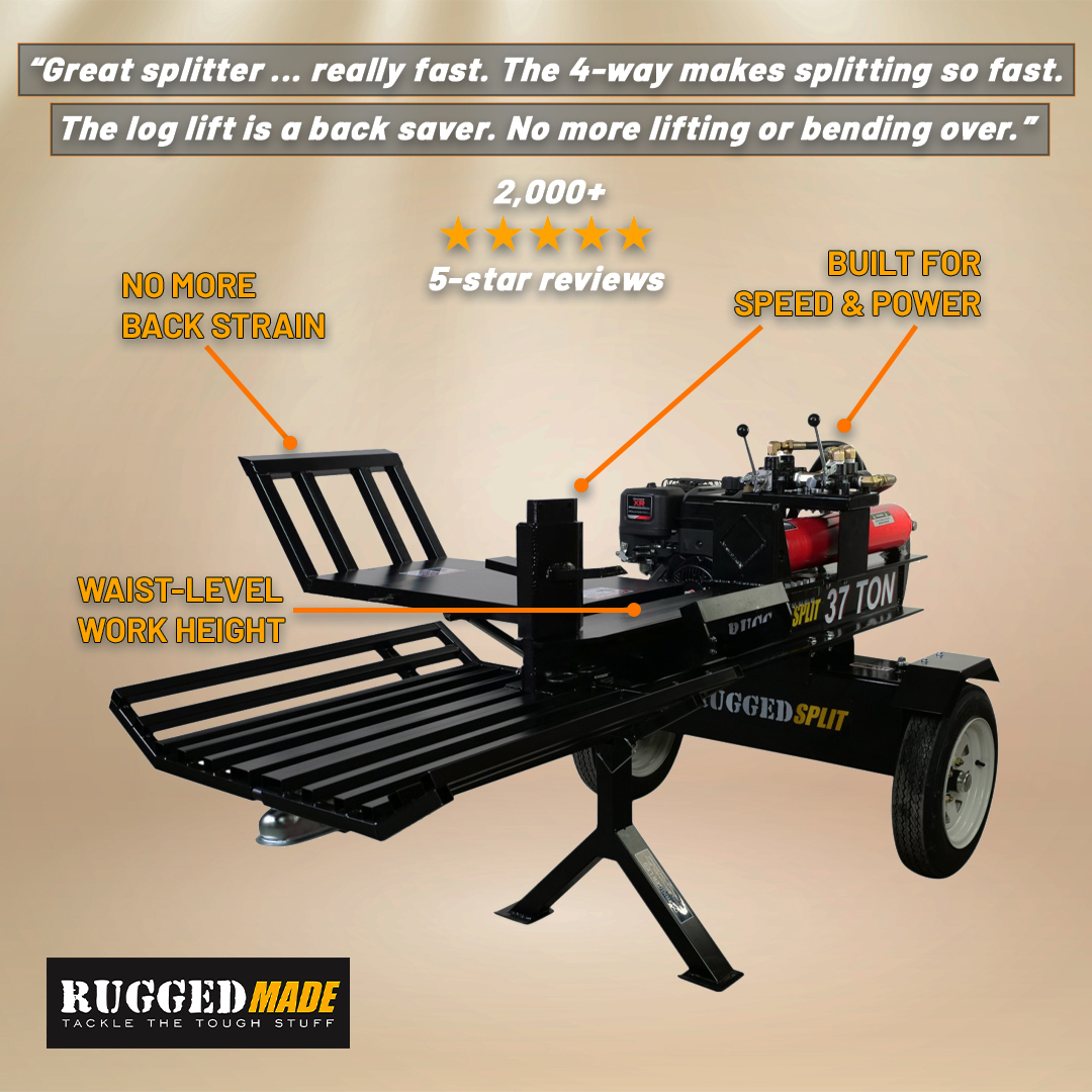 RuggedMade Facebook ad: The Log Splitter That Won’t Quit