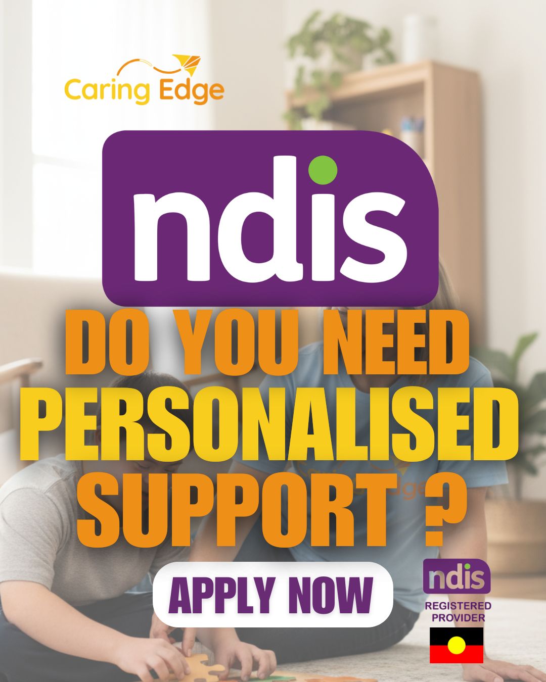 Caring Edge Pty Ltd Facebook ad: Empower Your Day with Caring Edge