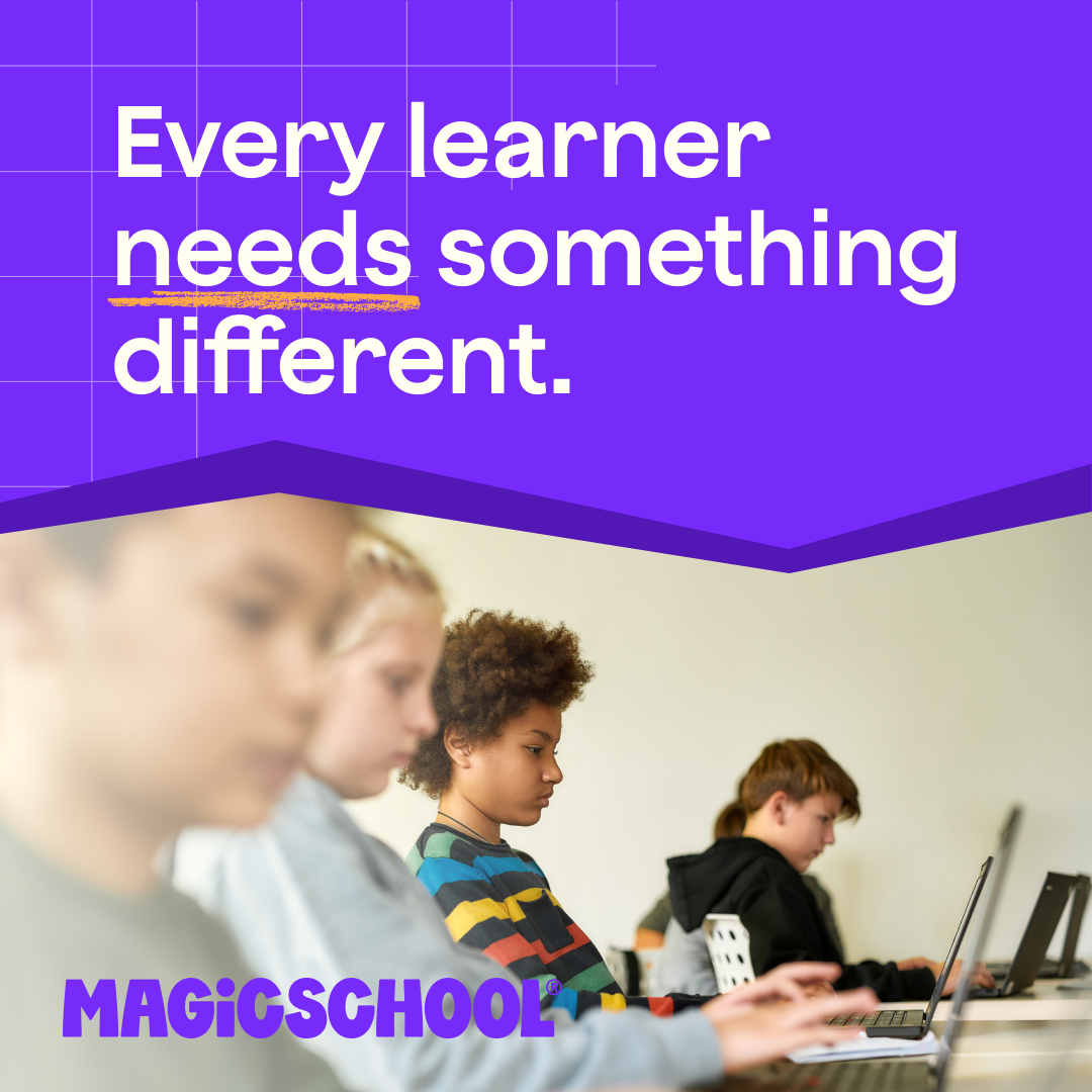 MagicSchool.ai Facebook ad: Your MagicSchool account is ready.