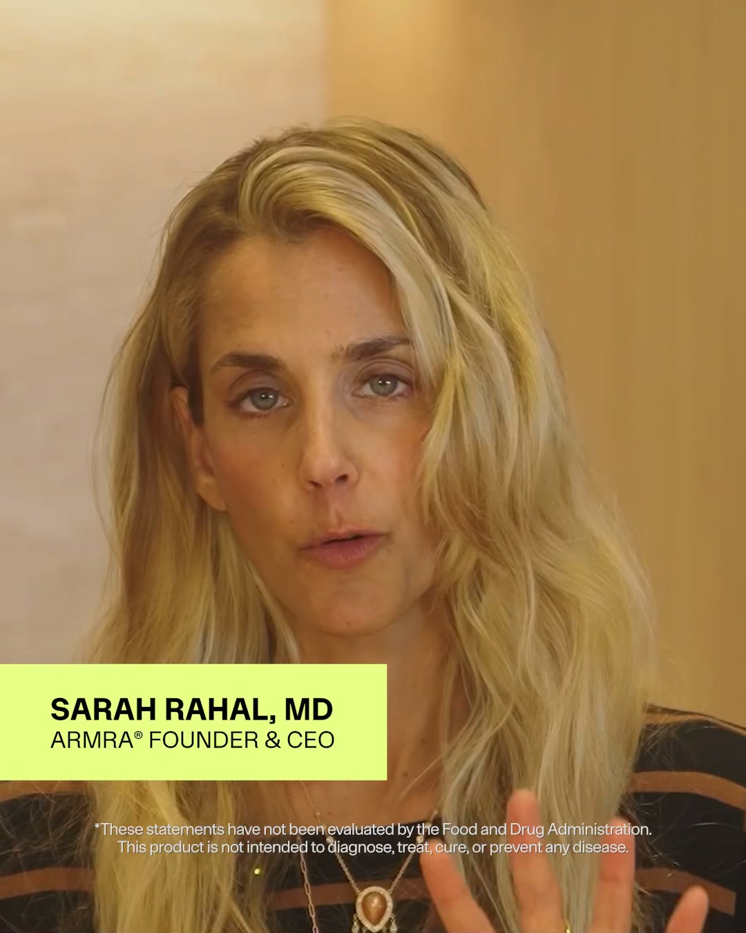 Dr. Sarah Rahal Facebook ad: Experience Transformation You Can See & Feel