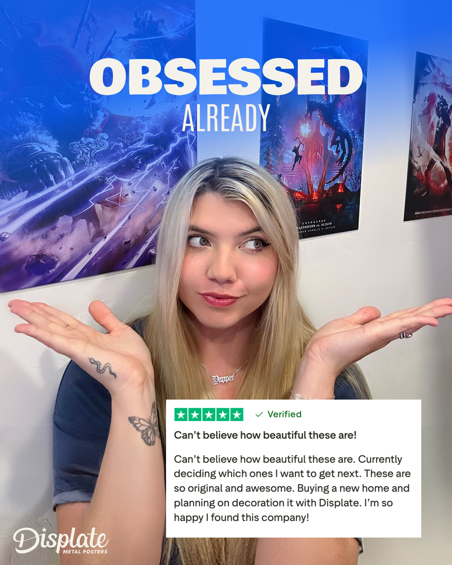 Displate Facebook ad