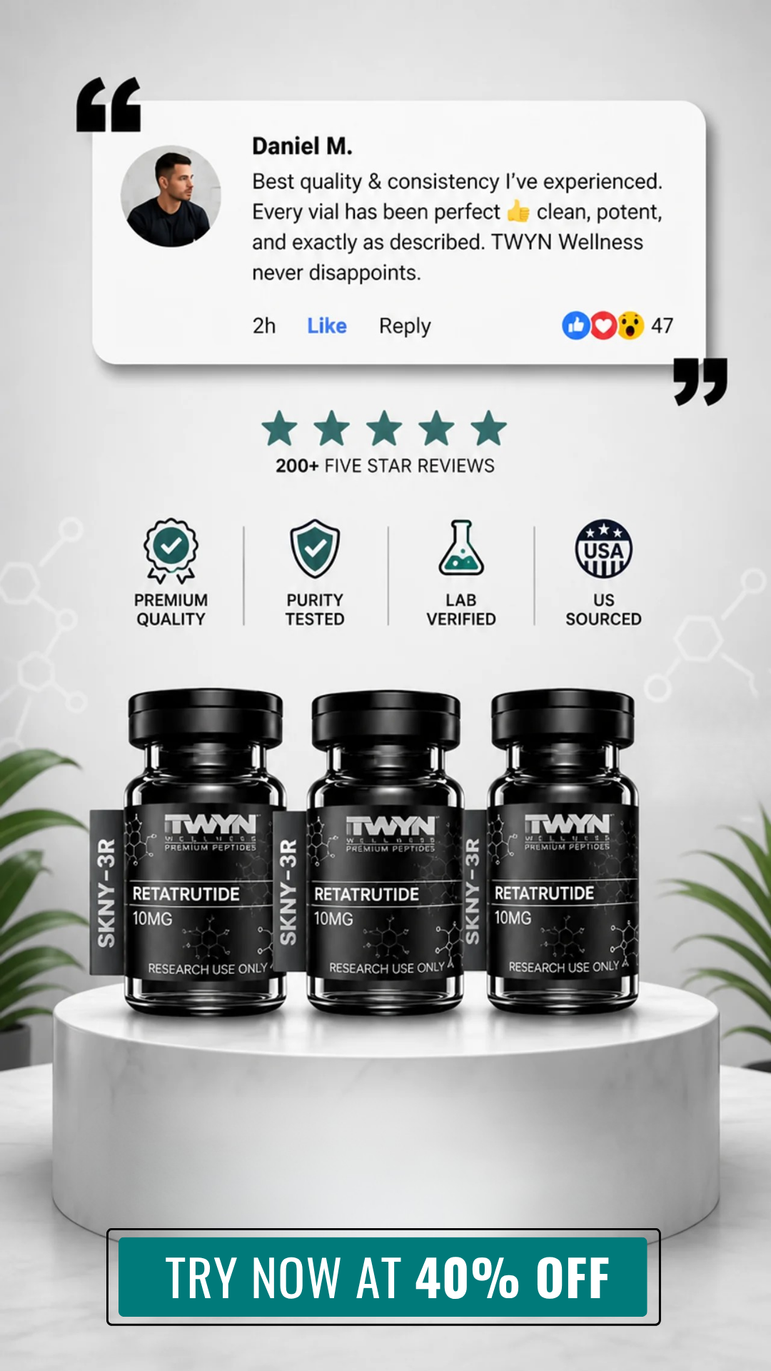 TWYN Wellness Facebook ad from Jun 10, 2026