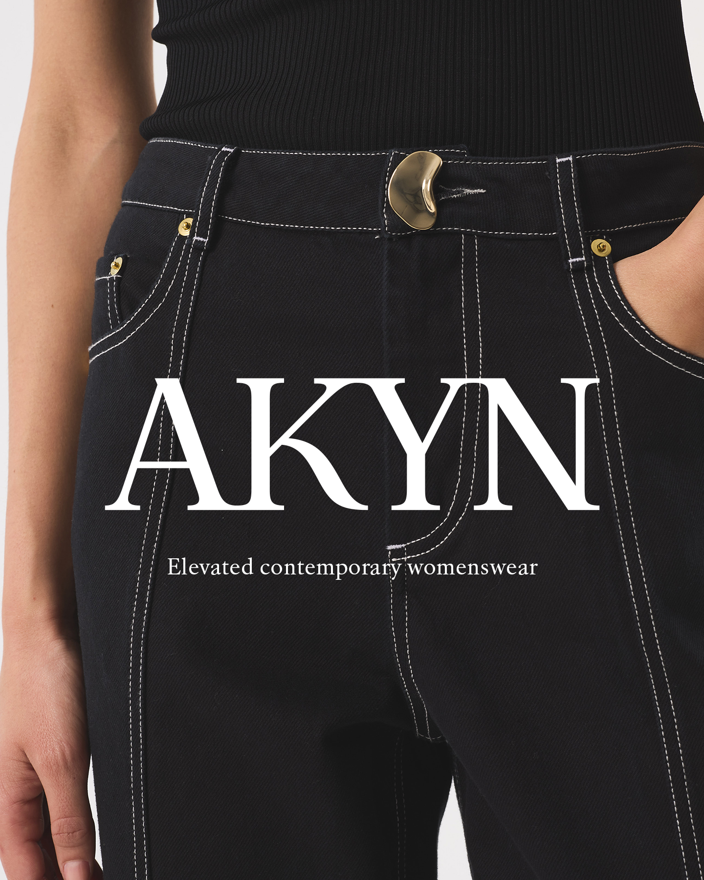 AKYN Facebook ad: The foundation of a considered wardrobe.