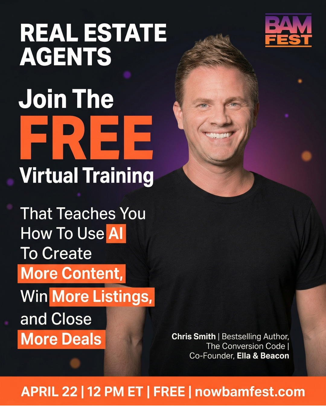 BAM Facebook ad: Unlock Your Real Estate Potential on April 22