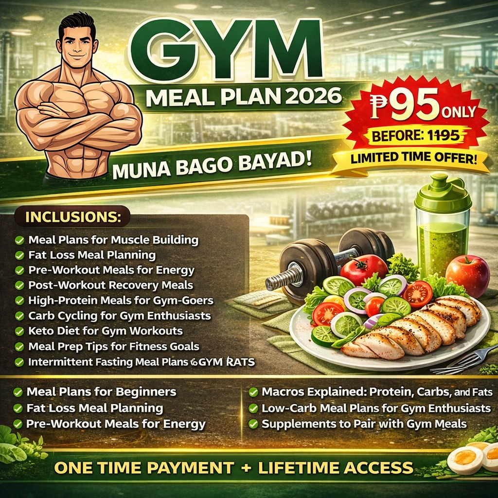 Gym Meal Plans Facebook ad: GYM MEAL PLAN 2026, COMPLETE FITNESS NUTRITION GUIDE!