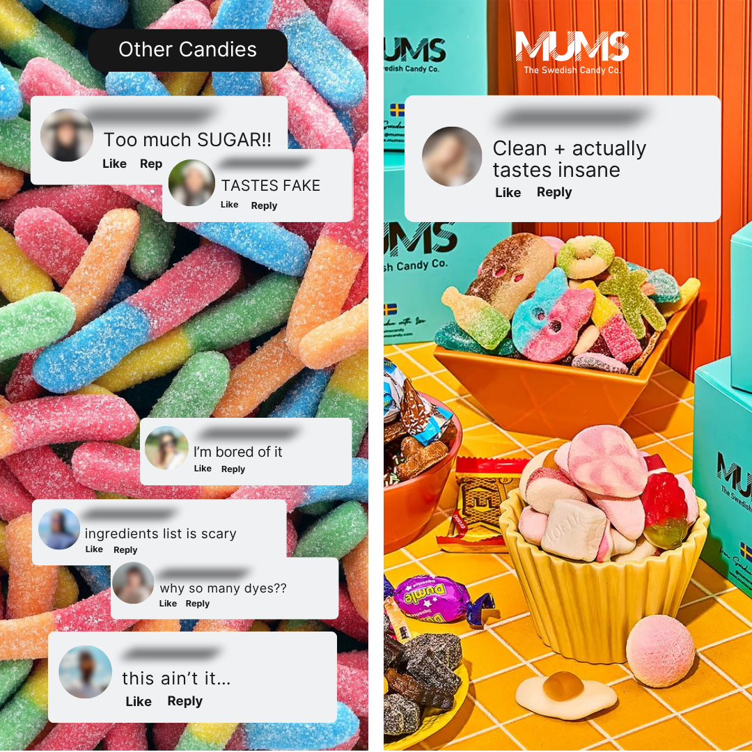 Mums - The Swedish Candy Co. Facebook ad
