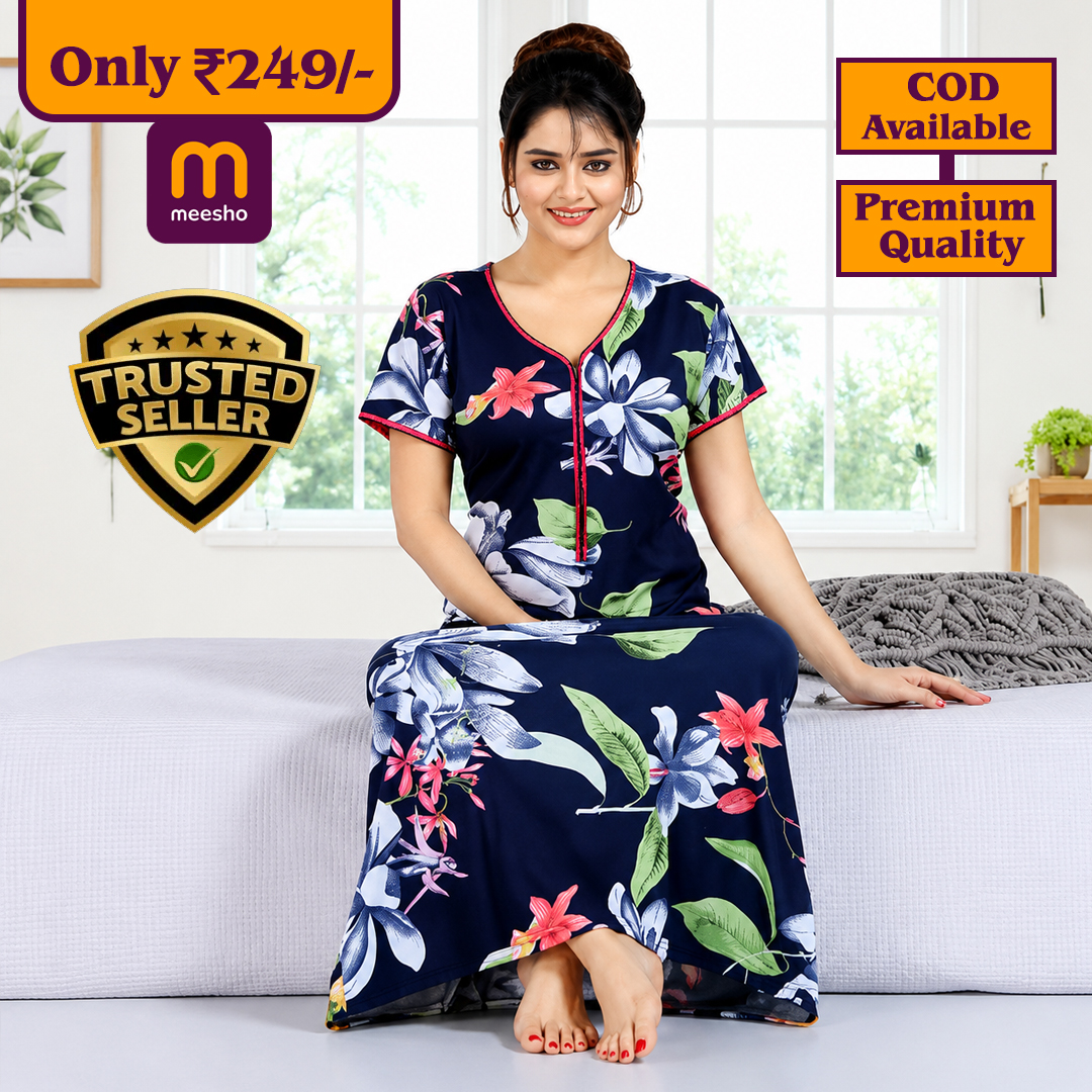 Pretty pallu Facebook ad: Premium Nighty ₹249/-