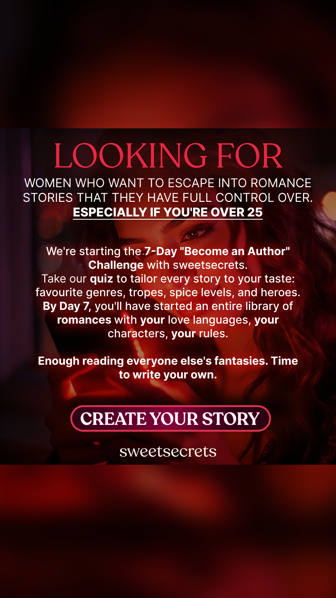 Sweetsecrets Facebook ad