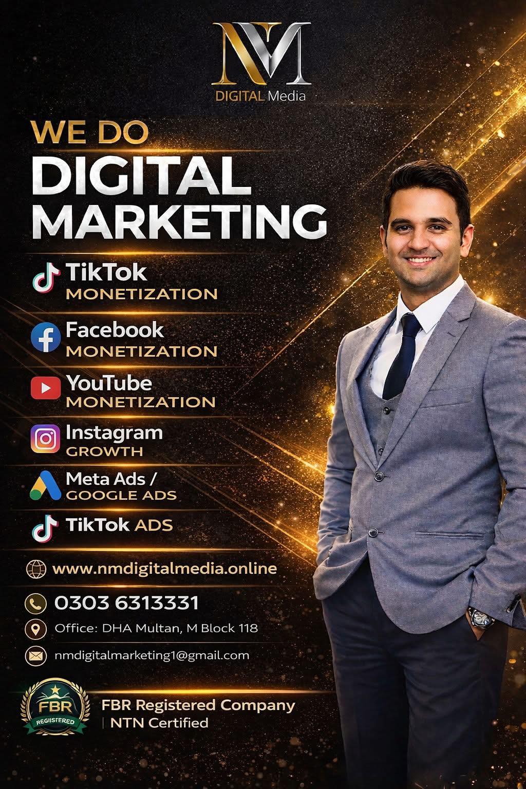 NM Digital Media Facebook ad: Complete Digital Marketing & Monetization Solutions!