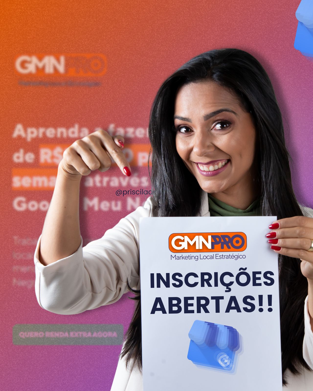 Priscila Marketing Especialista GMN Facebook ad