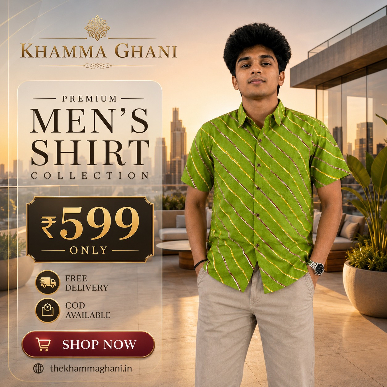 Khamma ghani paridhan Facebook ad: Authentic Sanganeeri Shirts