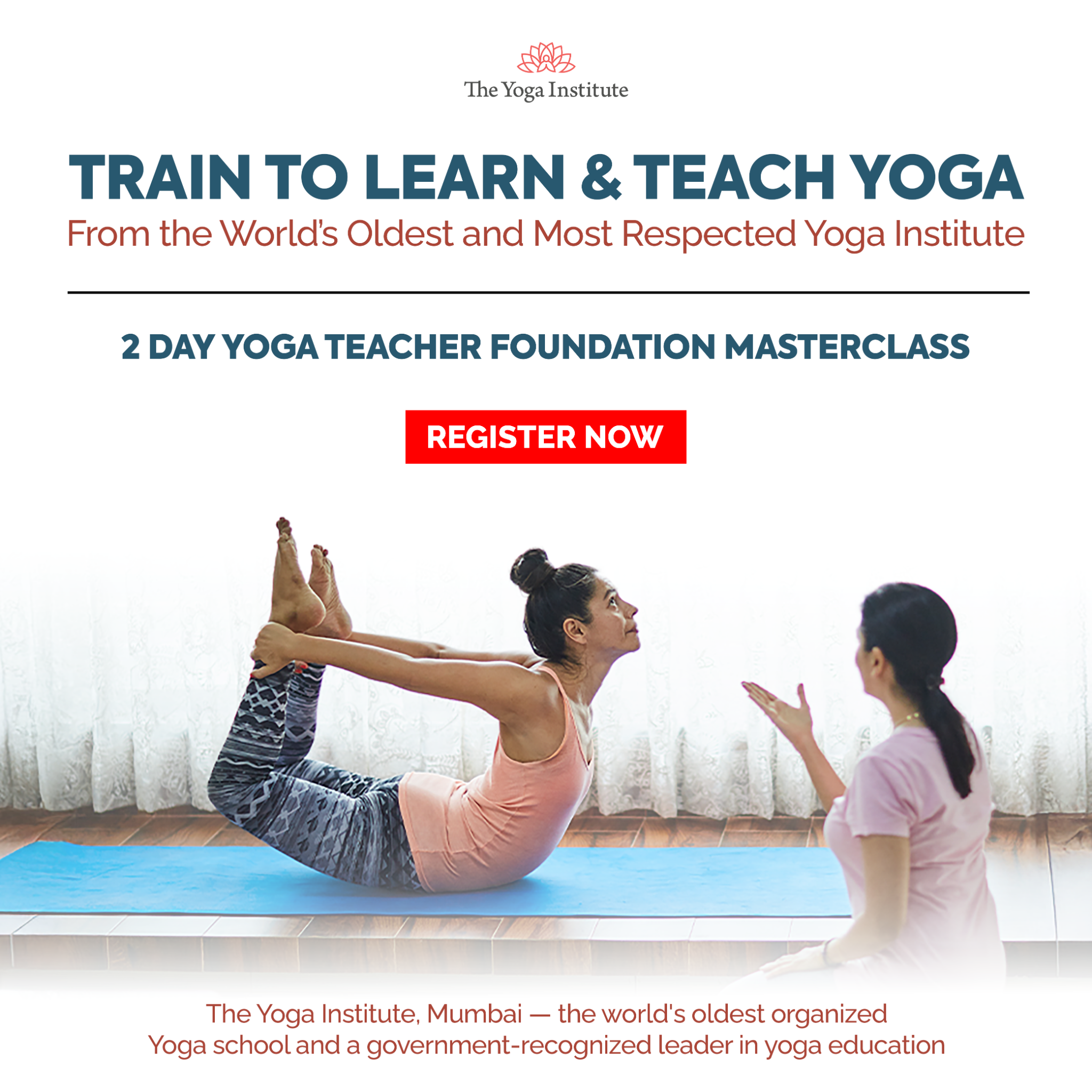 The Yoga Institute Facebook ad