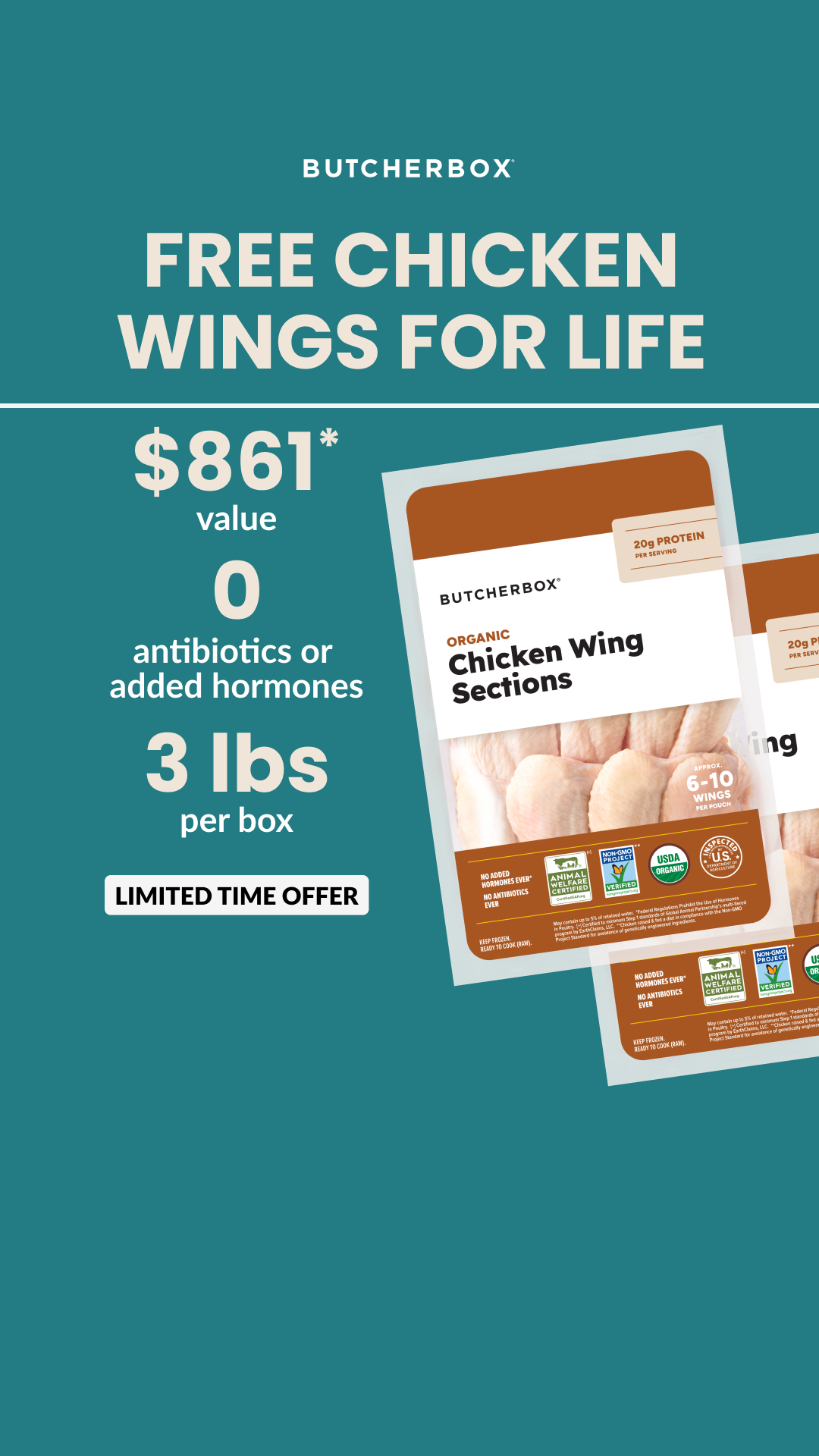 ButcherBox Facebook ad