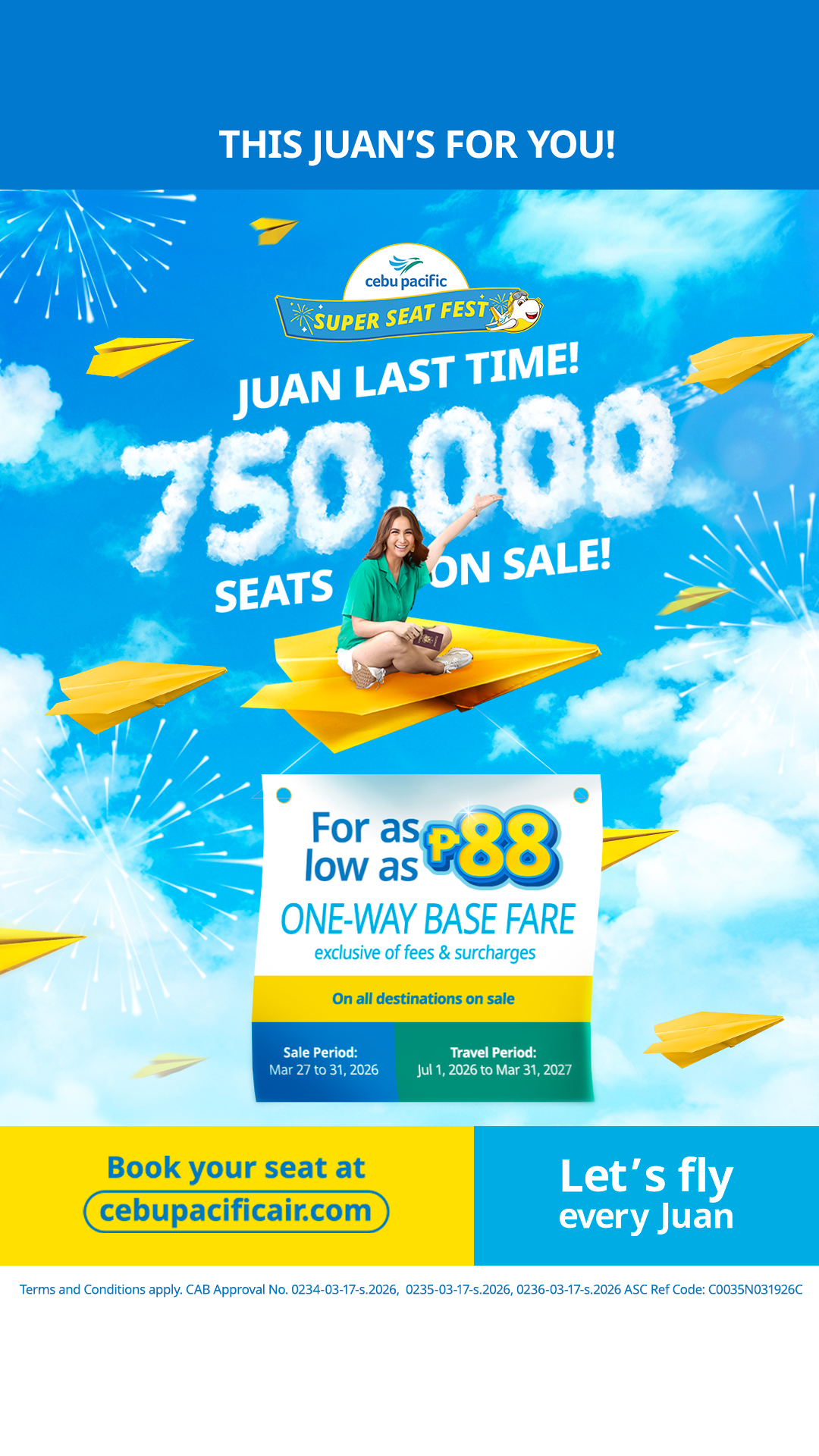 Cebu Pacific Air Facebook ad