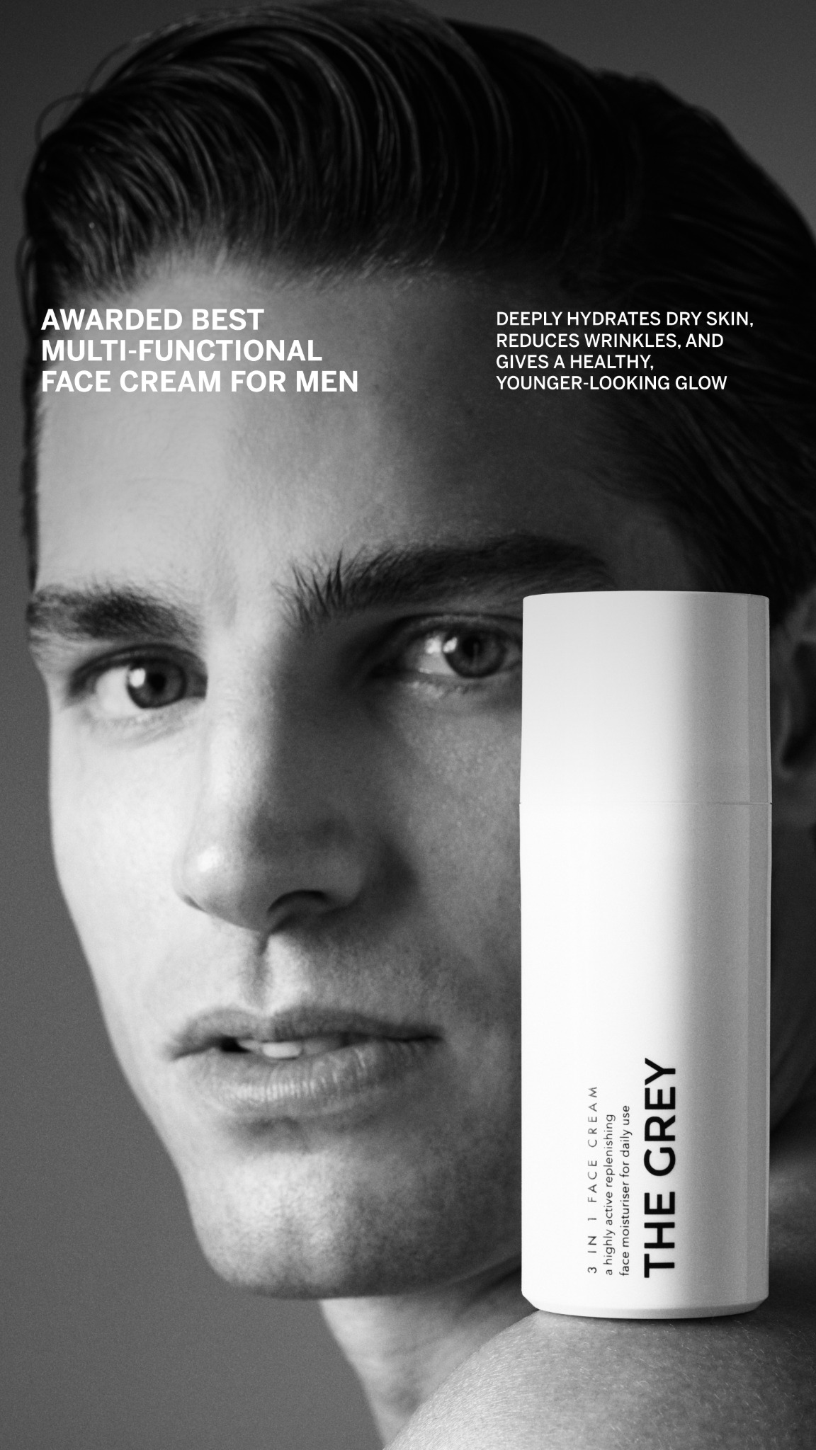 The Grey Men’s Skincare Facebook ad