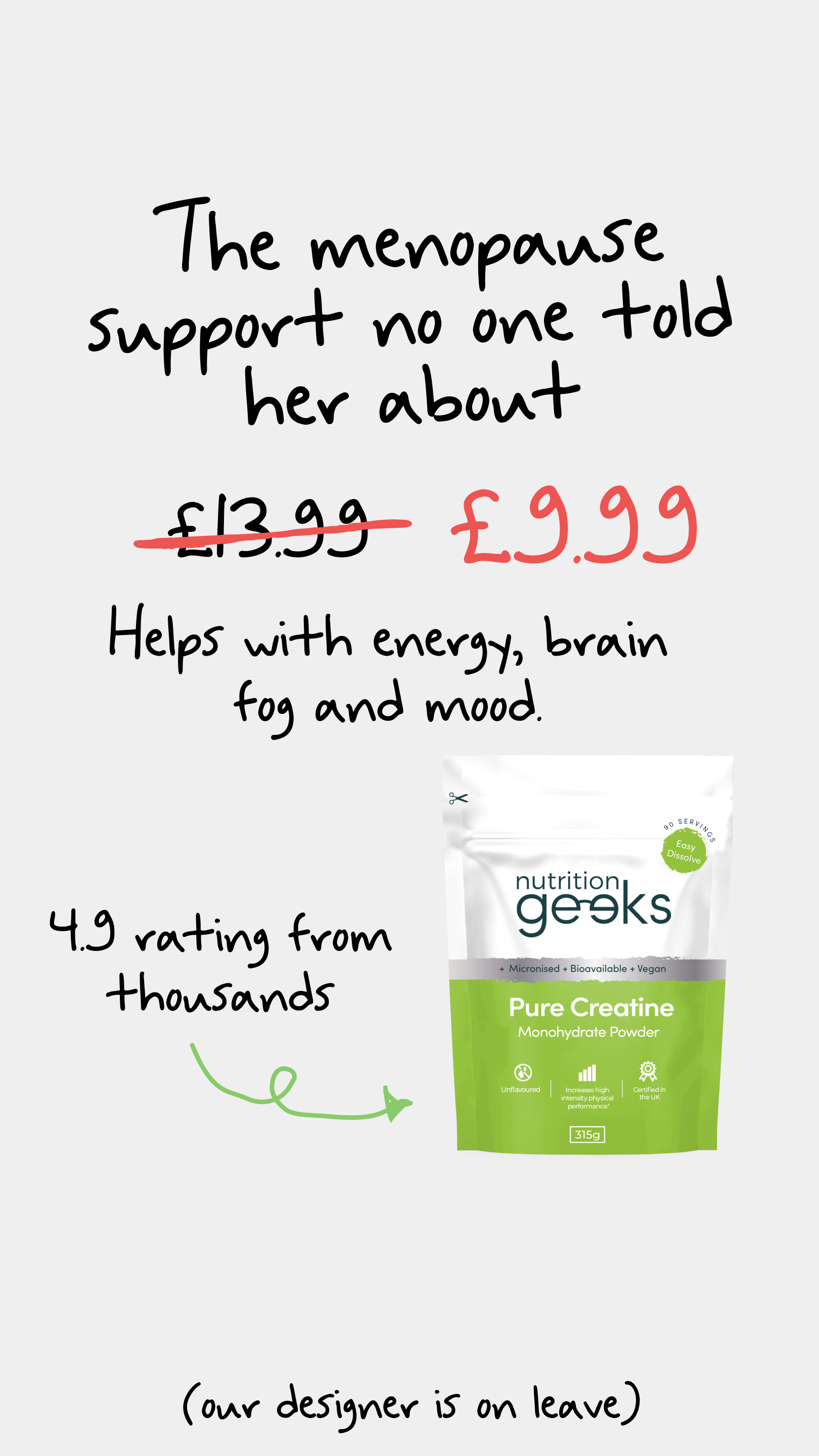 Nutrition Geeks Facebook ad
