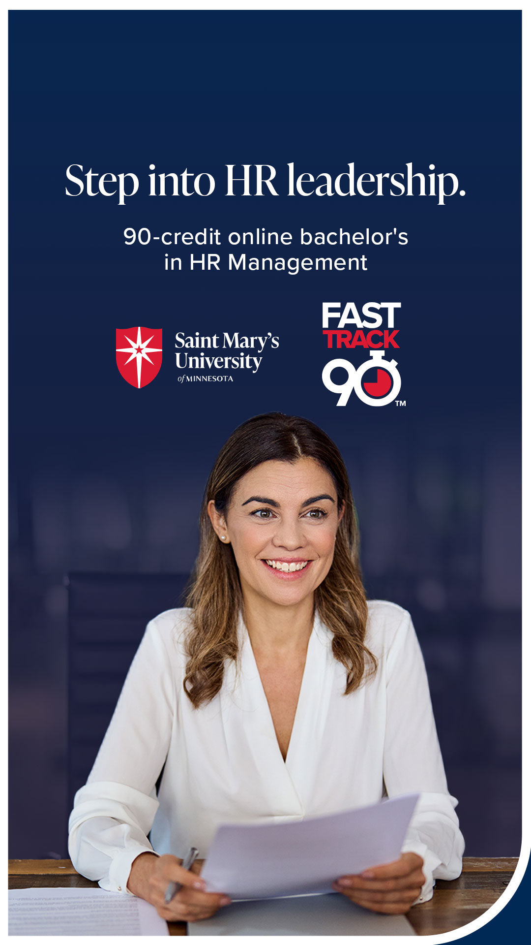 Saint Mary's University of Minnesota Facebook ad from Aug 4, 2026