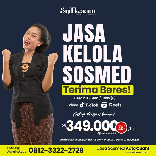 Sridesain Facebook ad: Konsultasi sekarang juga!