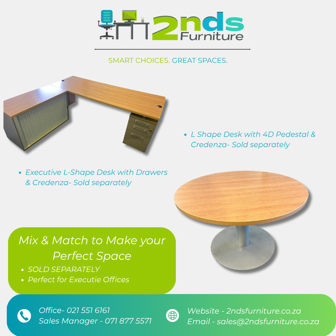 2nds Furniture - Office Solutions Facebook ad: We specialise in dealing top-notch, pre-loved quality…