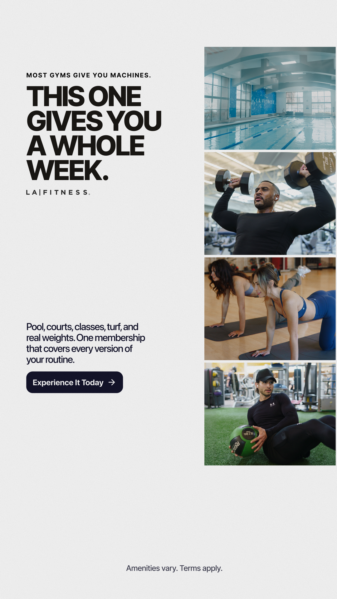LA Fitness Facebook ad