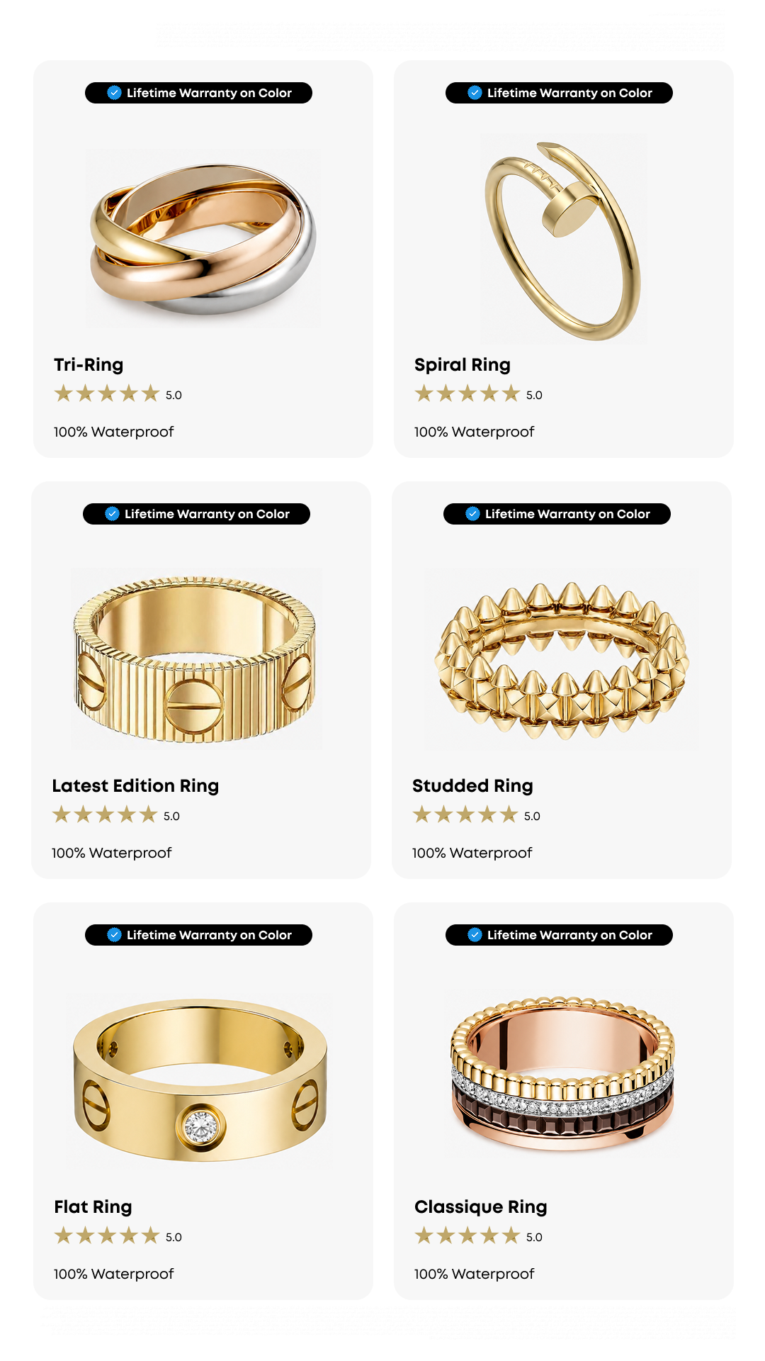 Links Beirut Facebook ad: No Fading • No Tarnish • Lifetime Warranty
