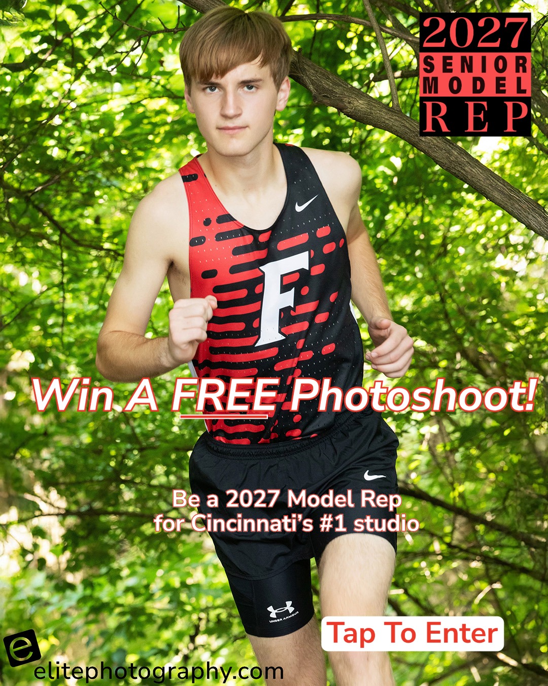 Elite Photography Facebook ad: LAST CHANCE: Win a FREE Photoshoot at Cincinnati's #1…