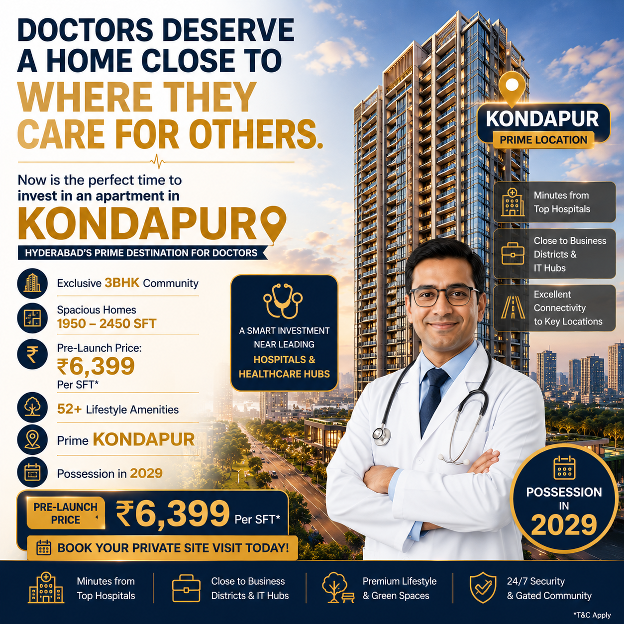PropNex Facebook ad: Doctors, Invest in an Apartment in Kondapur