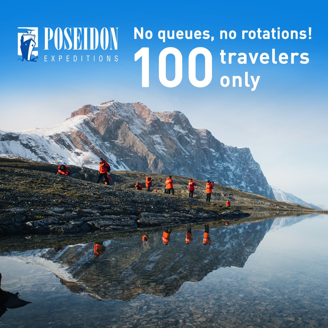 Poseidon Expeditions Facebook ad: Looking for a real polar adventure? Poseidon Expeditions…