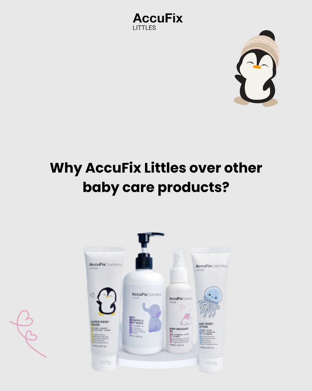 AccuFix Littles Facebook ad: Not all baby care is created equal