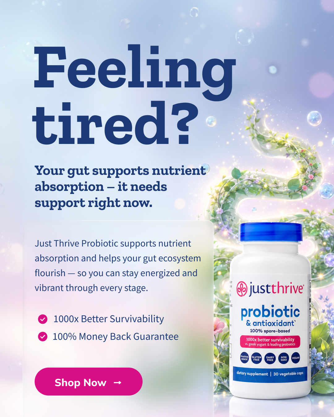 Just Thrive Facebook ad