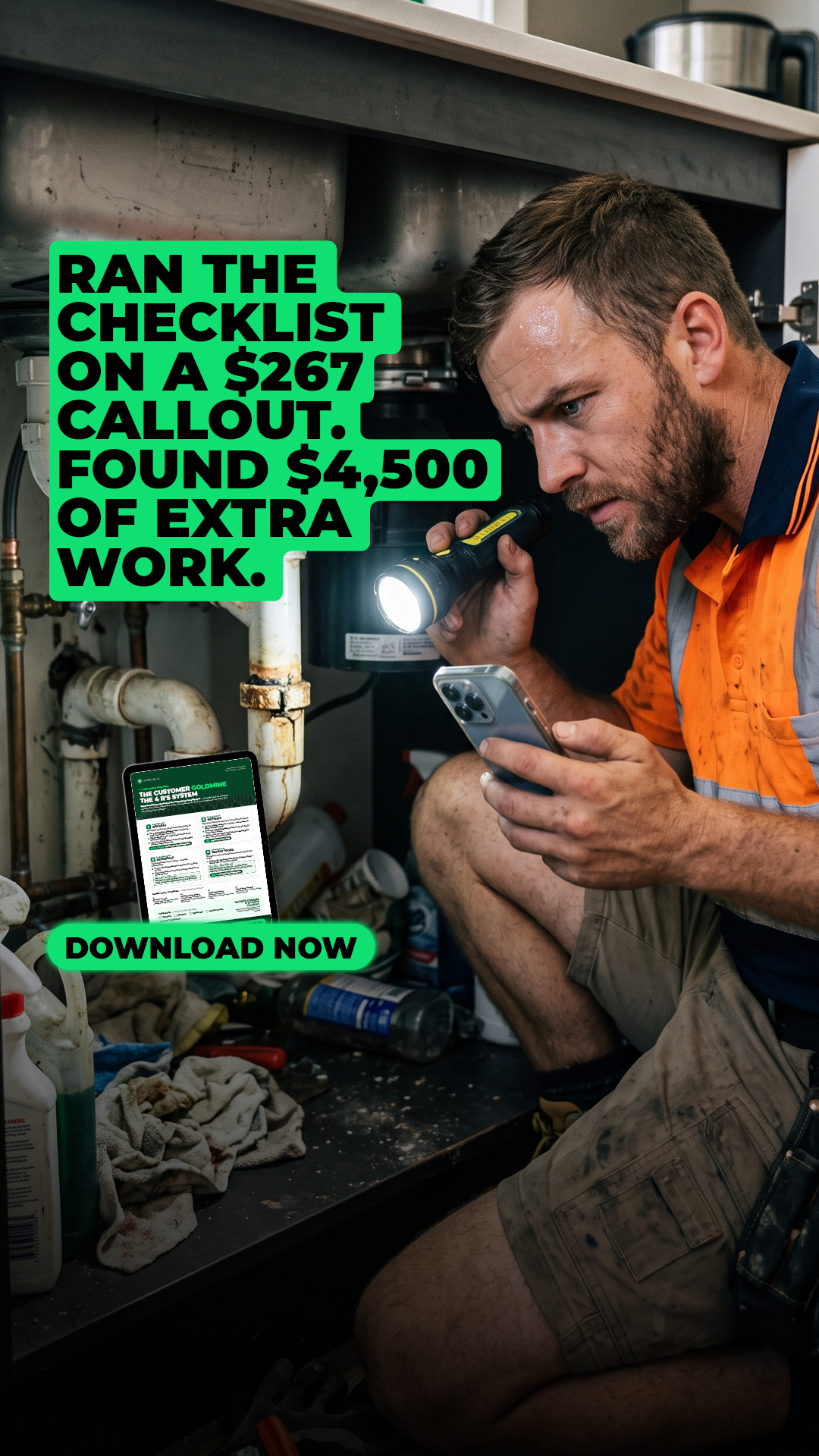 UpScale Tradie Business Coaching Facebook ad