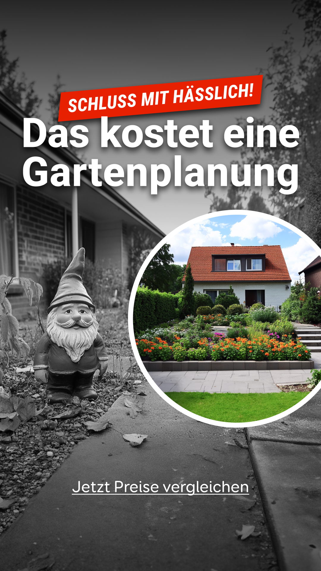 Aroundhome - Garten- & Landschaftsbau Facebook ad from Jan 14, 2026