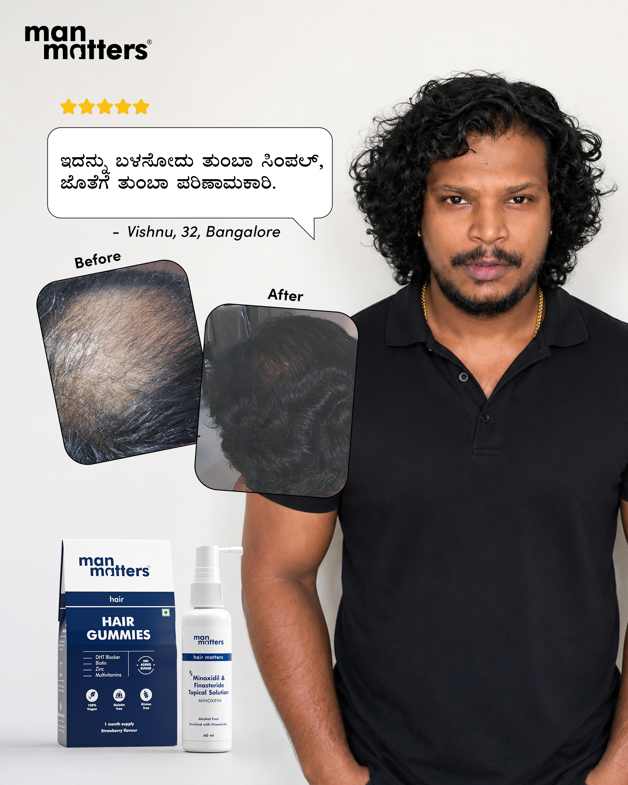 Hair Matters by Man Matters Facebook ad